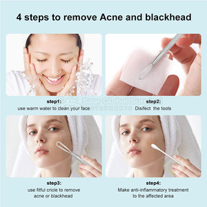 Extractor de Comedones de Alto Rendimiento, Construcción de Acero Inoxidable para el Tratamiento del Acné Facial, Duradero y Cómodo para Uso Diario - Product Image 4