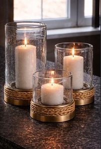 Porte-bougie en fer pour la décoration de la maison |   Élégant Porte-Bougie de Table de Style Classique Fait Main, Couleur Personnalisée pour Noël Pâques - Product Image 4