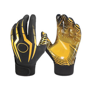 SALUBRIOUS SPORTS Pakistani Manufacturers Customize Best Quality American Football Super Sticky Palm Polyester/Cotton Gloves - Product Image 5