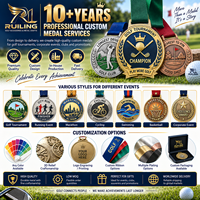 Médaille personnalisée sur mesure avec ruban, médaille de récompense en métal pour course de marathon