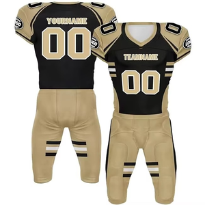 Nouveaux ensembles d'uniformes de football américain personnalisés de haute qualité, 100% polyester, sublimés, respirants, manches courtes, impression de logo personnalisée - Product Image 5