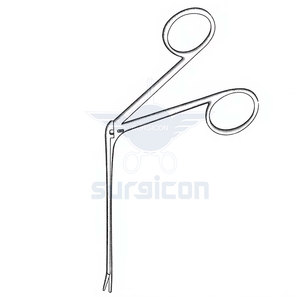 Ear Polypus Forceps Length of Shaft 8.5 cm 3-1/2 Inch Stainless Steel ENT Surgical Instrument <b>for</b> Ear Polyp <b>Removal</b> - Product Image 2