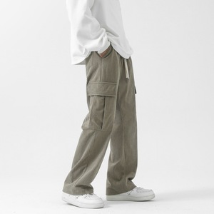 Nouveau pantalon en velours côtelé style couple, pantalon de travail ample à jambe droite, pantalon décontracté, pantalon de sport pour homme - Product Image 1