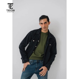 Chaqueta de Camarero de Manga Larga para Hombre, Nueva Moda de Invierno, Camisas de Cocinero para Barbacoa, Panadería, Restaurante, Bar, Chaqueta Vaquera de Invierno para Hombre - Product Image 1