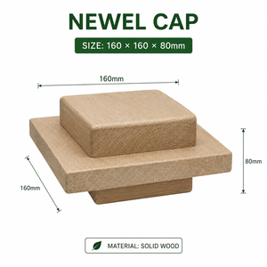 Solid Wood Stair Parts Minimalist Design Durable Oak Construction for Staircase Use - Product Image 2