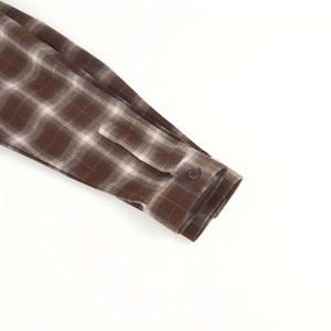 Chaquetas de Franela Tejida para Hombre, Talla Grande, Color Marrón Teñido, Antiencogimiento, con Cierre de Cremallera y Manga Larga - Product Image 5