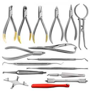 ชุดเครื่องมือจัดฟัน 16 ชิ้น คีมจัดฟัน ลวดจัดฟัน คีมตัดสายรัดฟัน เครื่องมือทันตกรรม ชุดสำหรับทันตแพทย์จัดฟันมืออาชีพ - Product Image 6