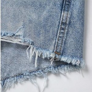 New Arrivals Summer Irregular Ripped Jeans Zipper Pockets Torn Hole <b>Stretch</b> <b>Denim</b> Shorts For Women Casual Street Wear - Product Image 6