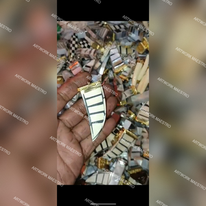 Colgante Artístico de Concha de Nácar, Auténtico, Hecho a Mano, Joyería de Moda, Bijoux de Origen Indio, Nuevo - Product Image 3