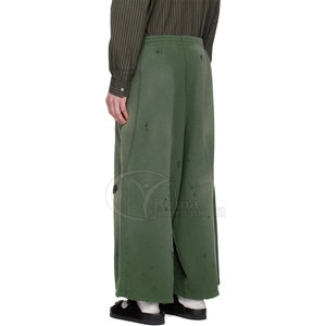 Pantalones de chándal acampanados de algodón polar para hombre, estilo vintage, desgastados y desteñidos, de lujo, estilo urbano, 2026 - Product Image 5