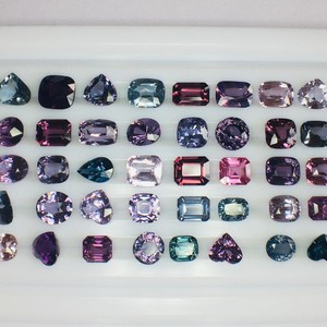 Piedras Preciosas Naturales de Espinela Multicolor Certificadas por IGI de Calidad AAA, Origen Ceilán, 50 Quilates, 7-10 mm, Corte Mixto para Joyería, Precio Económico - Product Image 1