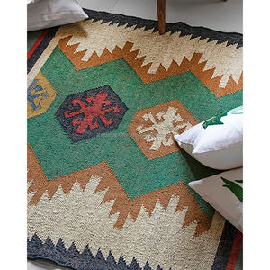 Customizable Handmade Luxury Cotton Woven Kilim Rug Handloom <b>Carpets</b> Washable Prayer <b>Runner</b> Rugs Home Use - Product Image 4