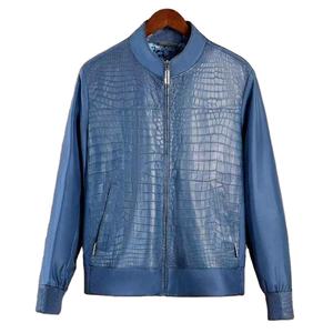 Veste en cuir véritable en cuir de vache personnalisé 100% imperméable en coton et nylon avec fermeture éclair pour homme - Product Image 1