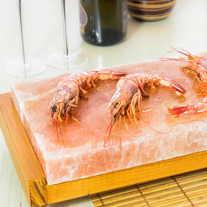 Losa de Sal Rosa del Himalaya de Forma Ovalada, 10x7x1.5 Pulgadas, Piedra Única para Servir Mariscos y Filetes, Certificada para Uso Alimentario - Product Image 6