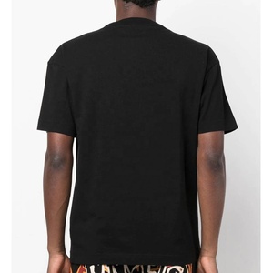 เสื้อยืดคอตตอนเจอร์ซีย์ 100% ขายส่ง ออกแบบโลโก้ได้ตามต้องการ ทรงหลวม ไหล่ตก แขนสั้น คอกลม พิมพ์ลายได้ - Product Image 3