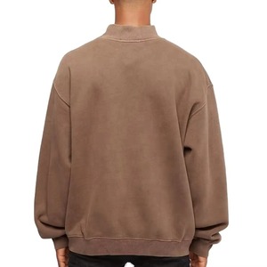 เสื้อสเวตเชิ้ตคอเต่าผู้ชายไซส์ใหญ่ สีพื้น ผ้าฟลีซ สวมใส่สบายๆ สำหรับฤดูใบไม้ร่วง ทรงปกติ แขนยาว ผ้าฝ้ายถัก - Product Image 6