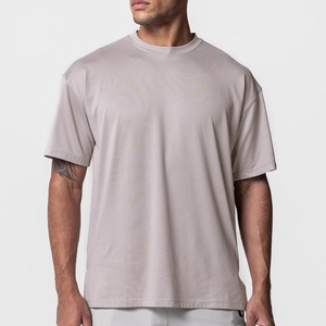 Camiseta Deportiva Personalizada OEM de Nailon y Spandex con Dobladillo Dividido, Ajuste Holgado y Oversize para Gimnasio y Entrenamiento, para Hombre, Nofyan Ind - Product Image 1