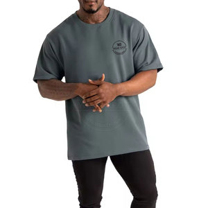 Vêtements pour hommes, vêtements décontractés, t-shirt imprimé surdimensionné, prix bas, couleur unie, 100% coton, confortable, taille plus, coupe ample - Product Image 1