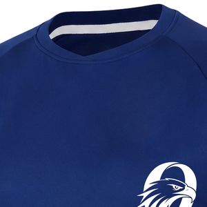 Maillot de football sublimé bleu marine pour femme, manches courtes, en polyester, uniforme de football, vêtement de sport pour l'entraînement et la performance - Product Image 3