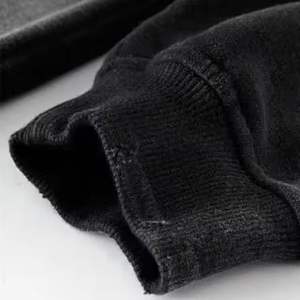 Sweat-shirt à capuche en coton French Terry 100% personnalisé, style streetwear, impression 3D en relief, coupe courte, pour homme et femme - Product Image 5