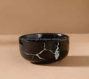 Ensemble de bols de vaisselle en marbre, 3 pièces, design créatif et écologique pour la soupe de riz, la vaisselle pour la décoration intérieure, l'artisanat et les cadeaux. - Product Image 3