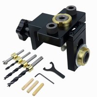 Gabarit de perçage pour chevilles en acier de qualité industrielle 3 en 1, outils de travail du bois, personnalisable ODM, marque OEM, modèle KW2005, garantie 1 an