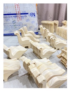 Wholesale Custom Wooden Animal <b>Toys</b> Cute Zebra Giraffe <b>Tiger</b> Deer Figurines Set - Product Image 4