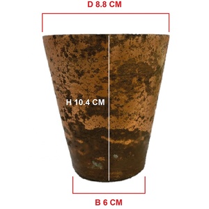 Bougeoir/Tasse à bougie vintage décorative multifonction en bois de rose de luxe, verre fantaisie, fait main, naturel, de haute qualité - Product Image 2