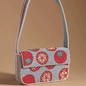 Bolso de Mujer Hecho a Mano con Cuentas de Resina, Marca Craft Exim |   Cartera Artesanal Tradicional para Mujer |   Accesorio de Moda Étnica - Product Image 3