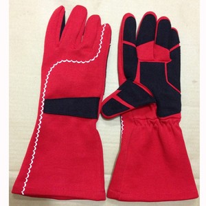 Aultra One Enterprises Full Finger Racing Gloves Polyester Cotton Non Slip Lightweight Waterproof <b>Hook</b> Loop Winter Outdoor - Product Image 2