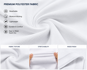 Custom White Sublimation <b>Polo</b> Shirt Men Quick Dry Polyester Golf Sports Team Uniform Breathable Printed Performance <b>Polo</b> OEM ODM - Product Image 5