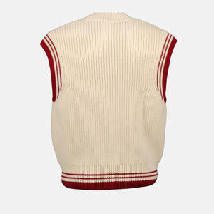 Gilet en tricot sans manches respirant et doux au toucher pour homme, col en V, boutonné, élégant, vêtements pour homme - Product Image 2