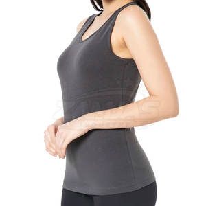 Camiseta sin Mangas para Mujer, Talla Grande, Color Sólido, Fabricada en Pakistán, para Entrenamiento de Verano, Gimnasio y Ejercicio - Product Image 2