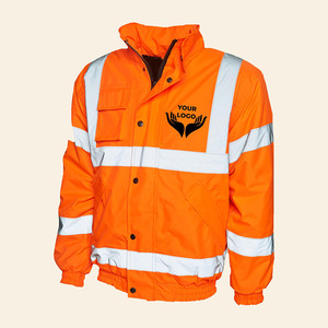 Chaquetas de Seguridad Clase 2 Personalizables, Transpirables, Impermeables y Resistentes a Ácidos, con Tejido de Microfibra Reflectante de Alta Visibilidad para la Construcción - Product Image 5