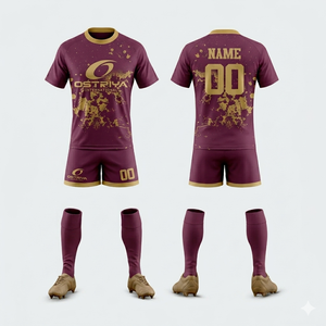 Uniforme de Rugby Unisex Profesional Estampado Ostriya Intl 2026, 100% Poliéster, Cuello Redondo, Nombre del Equipo Personalizado, Parte Delantera Corta - Product Image 3