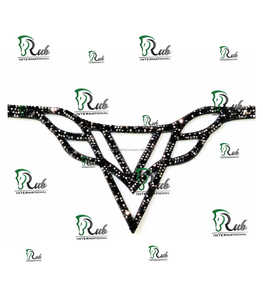 Brida de cuero de la mejor calidad para montar a caballo, banda para cejas decorada con diamantes al mejor precio - Product Image 4