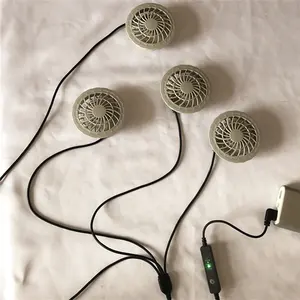 Kleine Ventilator Met 5V Batterij Met Usb Switch Kabel Voor Zomer Cooling Fan Vest
