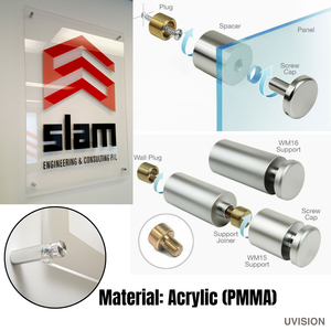 Placa de Identificación Acrílica con Impresión UV Personalizada, Letrero para Puerta de Oficina y Tablero de Notas de Empresa para Montar en la Pared - Product Image 4