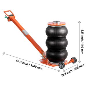 Martinetto Pneumatico da 3 Tonnellate con Capacità di 6600 Libbre, Colonna Rialzata 1.6S, Maniglia Regolabile, Compatto e Facile da Usare - Product Image 5