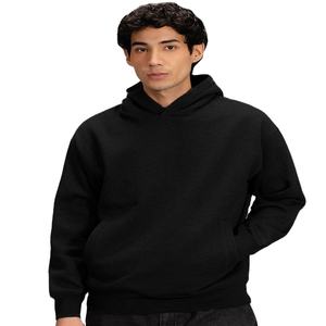 High Quality 100% Cotton <b>Fleece</b> Embroidered Pullover Hoodies Fashionable Solid <b>Pattern</b> Sweatshirts Men <b>Women</b> Winter Bulk - Product Image 1