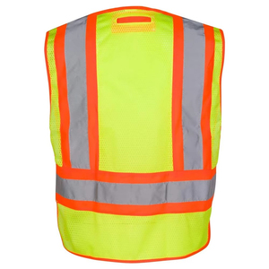 Gilet de sécurité professionnel hiver 2026 respirant, imperméable, séchage rapide, polyester, haute visibilité, vêtement de travail réfléchissant, logo personnalisé, offre spéciale - Product Image 4
