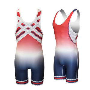 Combinaison de lutte pour jeunes en sublimation, tenue de combat en spandex et polyester, avec design et taille personnalisés, service OEM - Product Image 6