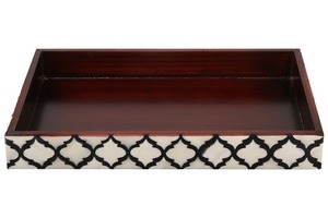 Designer Bone Inlay Serving and <b>Storage</b> <b>Tray</b> for Luxury Interiors - Product Image 2
