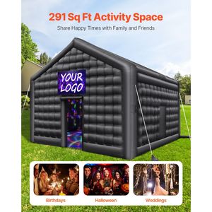 <b>Large</b> 17.7 X 16.4 X 13.9 Ft <b>Inflatable</b> Nightclub Blow-up Party Tent with Disco Lights 680W Blower for Weddings & Parties - Product Image 2