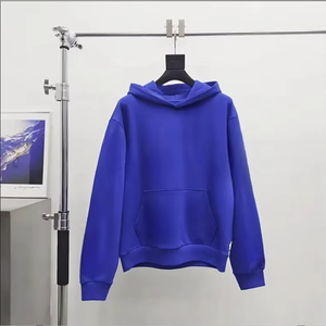 Sweat-shirt à capuche en coton épais et oversize pour homme, style streetwear, avec impression en relief, strass et motif graphique, en stock, vente en gros - Product Image 3