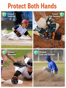 Guantes de protección para sóftbol de diseño multicolor, guantes deportivos ligeros y duraderos de neopreno para deslizarse sobre el césped en béisbol. - Product Image 4