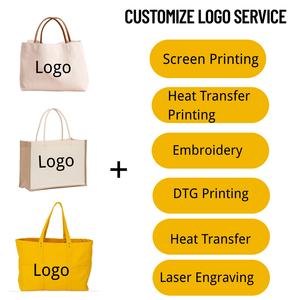 Bolsa de Yute Natural Ecológica, Interior Laminado, Acolchado de Algodón, Plegable, Reutilizable, con Asas, para Compras, Promocional - Product Image 6