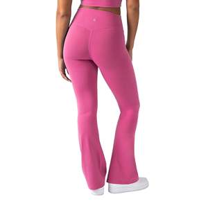 <b>Bell</b>-bottomed Pant Flare Leggings Women's Flare Stretch Sweatpants High Waisted Workout Fitness Straight Wide Leg Yoga with Logo - Product Image 1