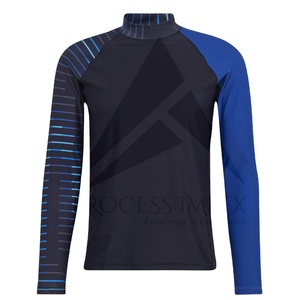 Men Rash Guard UV Protection Swim Shirt Breathable Quick Dry Fabric for <b>Surfing</b> Activities Professional Men Rash Guard Custom - Product Image 2
