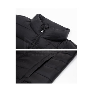 Chaqueta acolchada negra para hombre y mujer de Relevo Industries, con cierre a prueba de viento, de poliéster, informal, para invierno. - Product Image 6